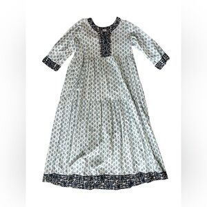 Batik Print Maxi Dress